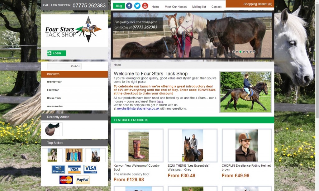 Creating Media work - Four Stars Tack Shop