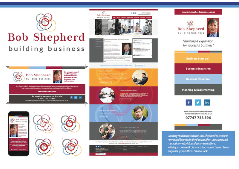 Bob Shepherd Website and Logo Design