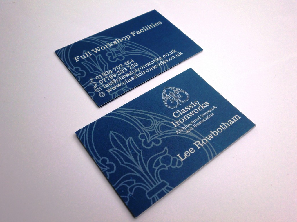 Classic Ironworks 600gsm business cards